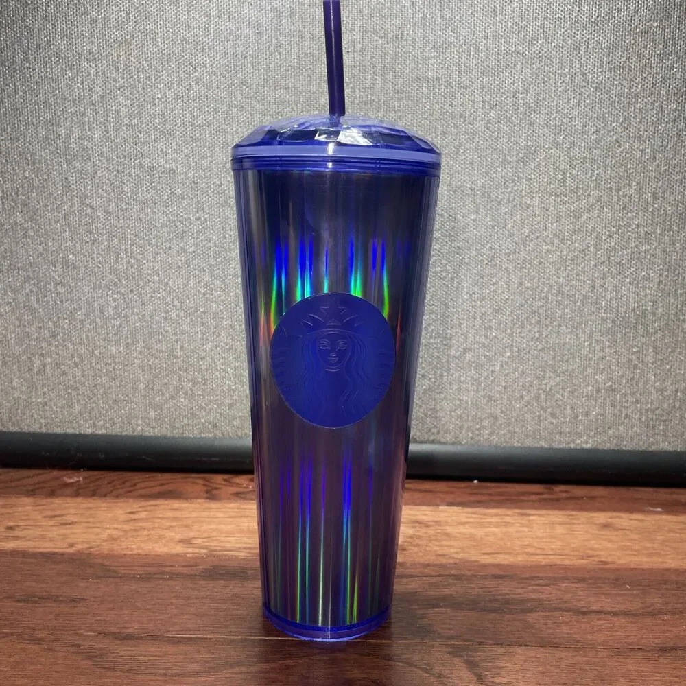Starbucks Iridescent Kaleidoscope Dome Tumbler 24oz Purple